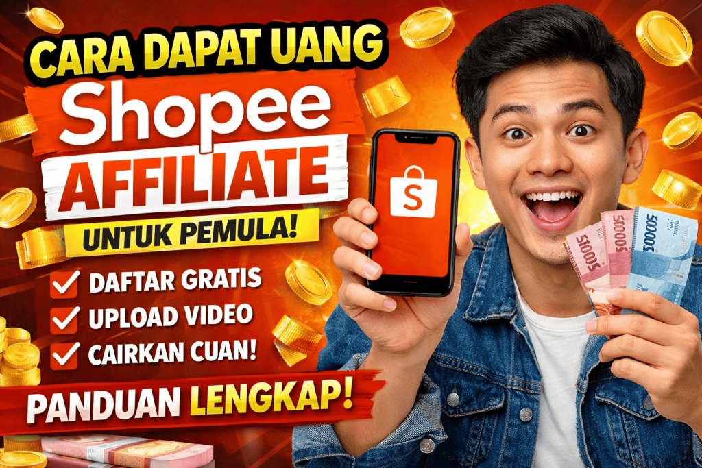 Langkah Mendapatkan Uang dari Shopee Affiliate untuk Pemula (Panduan Lengkap dari Nol Sampai Cuan)