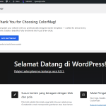 membagun website dengan wordpress